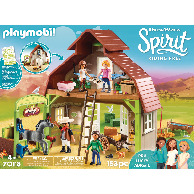 Playmobil Grange Avec Lucky Apo Et Abiga Lle Au Meilleur Prix En Tunisie