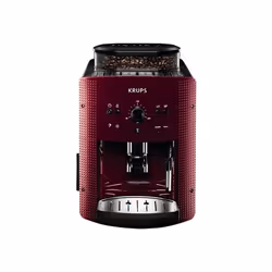 Krups Essential EA810770, Machine à expresso, 1,7 L, Café en grains, Broyeur intégré, 1450 W, Rouge