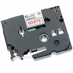 Brother Gloss Laminated Labelling Tape - 12mm