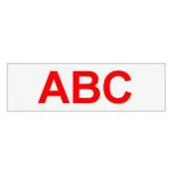 Brother Gloss Laminated Labelling Tape - 12mm, Red/Clear ruban d'étiquette TZ