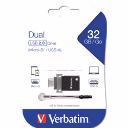 Verbatim Clé USB à double connectique  OTG/USB 2.0 - 32 GB - Vue supplémentaire 2