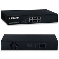 Intellinet 560665 commutateur réseau Connexion Ethernet, supportant l'alimentation via ce port (PoE) Noir