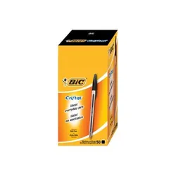 BIC Cristal Noir Moyen 50 pièce(s)