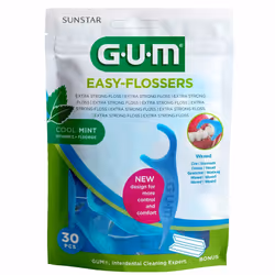 GUM Easy Floss 30 m est un fil dentaire ultra-résistant qui peut se glisser facilement entre les dents et même les plus serré ...