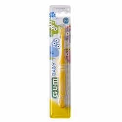 GUMBabyBrosse à dents0-2 ansColoris et motif selon disponibilitéElimination douce de la plaque pour favoriser la prévention d ...