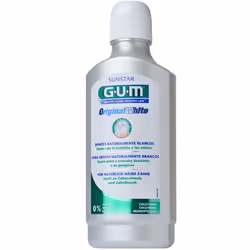 GUMOriginal WhiteBain de bouchePour des dents naturellement blanchesDoux pour l'émail et les gencives0% alcohol300 mlLe bain  ...