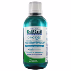 GUM Gingidex Prévention Quotidienne Bain de Bouche 300 ml est un bain de bouche qui aide à améliorer la santé des tissus paro ...