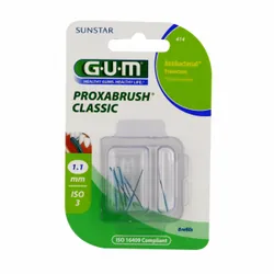 GUM brossettes ultra fine conique boite de 8