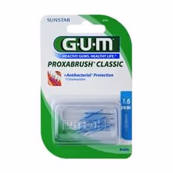 GUMProxabrush Classic RefillsRecharges Brossettes interdentaires Hygiène dentaire et nettoyage des espaces interdentairesBros ...