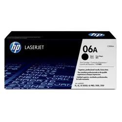 HP 06A Black Original LaserJet Toner Cartridge Cartouche de tonerNoir