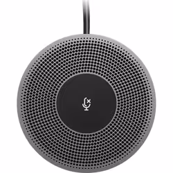 Logitech Expansion Mic for MeetUp, Microphone de conférence, Avec fil, Noir, Gris, 6 m, Logitech MeetUp, 13,4 mm