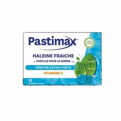 Pastimax Haleine fraiche à la menthe extra forte
Pastimax Haleine fraiche à la menthe extra forte est une pastille pour la go ...