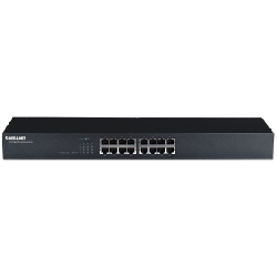 Intellinet 16-Port Rackmount Non-géré Gigabit Ethernet (10/100/1000) 1U Noir