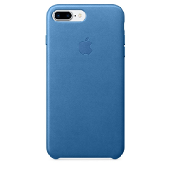 Coque de protection en cuir pour iPhone 7/8 Plus - Bleu