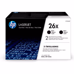 HP 26X LaserJet, lot de 2 cartouches de toner grande capacité authentiques, noir, 18000 pages, Noir, 2 pièce(s)
