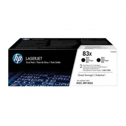 HP 83X LaserJet, lot de 2 cartouches de toner grande capacité authentiques, noir