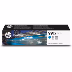 HP Cartouche d’encre cyan PageWide 991X grande capacité authentique, Rendement élevé (XL), Encre à pigments, 16000 pages, 1 p ...