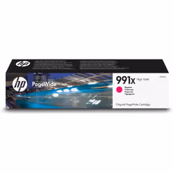 HP Cartouche d’encre magenta PageWide 991X grande capacité authentique, Rendement élevé (XL), Encre à pigments, 187 ml, 16000 ...