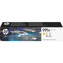 HP Cartouche d’encre jaune PageWide 991X grande capacité authentique