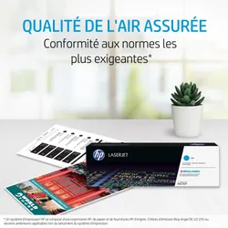 HP LaserJet Cartouche de toner grande capacité jaune authentique 203X pour (CF542X)