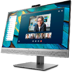 HP EliteDisplay E243m écran plat de PC 60,5 cm (23.8") 1920 x 1080 pixels Full HD LED Noir, Argent