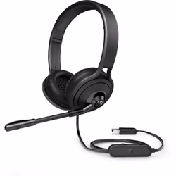 HP 500, Avec fil, Bureau/Centre d'appels, 164 g, Casque, Noir