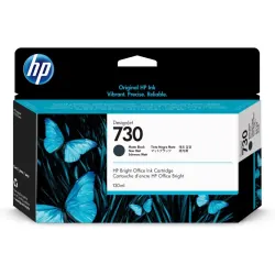 HP Cartouche d'encre 730 DesignJet noir mat, 130 ml