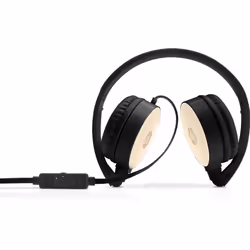 HP Casque stéréo H2800 (noir et rose soie), Avec fil, Appels/Musique, 125 g, Casque, Noir, Or