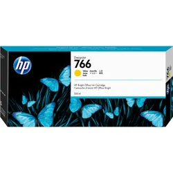 HP Cartouche d'encre DesignJet 766 jaune de 300 ml