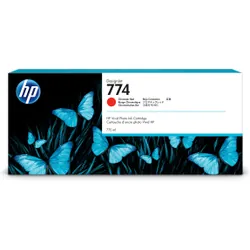 HP Cartouche d'encre 774 DesignJet rouge chromatique de 775 ml