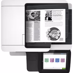HP LaserJet Enterprise Imprimante multifonction M528dn, Impression, copie, numérisation et télécopie en option, Impression USB en façade; Numérisation vers e-mail; Impression recto-verso; Numérisation recto-verso - Vue supplémentaire 5