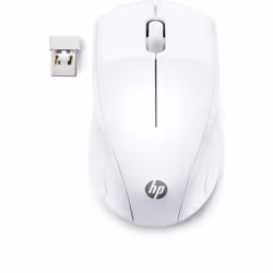 HP Souris sans fil 220 (Blanc neige), Optique, RF sans fil, Blanc