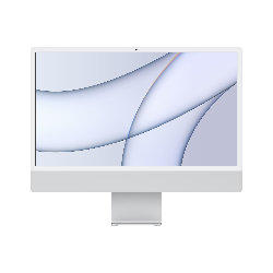 Apple iMac Apple M 61 cm (24") 4480 x 2520 pixels 8 Go 256 Go SSD PC All-in-One macOS Big Sur Wi-Fi 6 (802.11ax) Argent