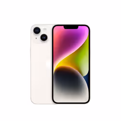 Apple iPhone 14, 15,5 cm (6.1"), 2532 x 1170 pixels, 128 Go, 12 MP, iOS 16, Blanc
