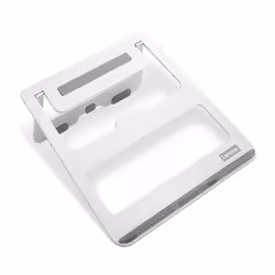 Lenovo GXF0X02618, Supports de Laptop, Gris, Blanc, Aluminium, Caoutchouc, 38,1 cm (15"), 0 - 95 mm, 18 - 18°