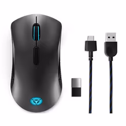 Lenovo Legion M600 Wireless Gaming, Ambidextre, Optique, RF Wireless+Bluetooth+USB Type-A, 16000 DPI, 1 ms, Noir