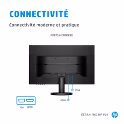 HP V24 FHD écran plat de PC 24" Full HD LED Noir - Vue supplémentaire 7