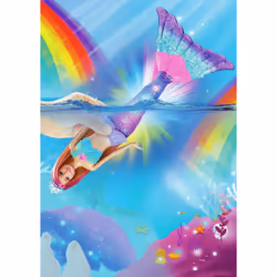 Barbie Dreamtopia Poupée Sirène Lumières Scintillantes - Vue supplémentaire 8