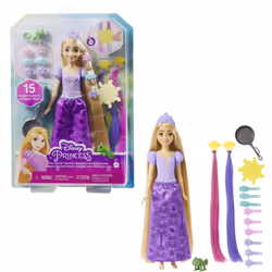 Disney Princess Disney – Princesses Disney – Poupée Raiponce Chevelure Fabuleuse - Vue supplémentaire 9