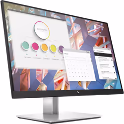 HP E-Series E24 G4 écran plat de PC 23.8" Full HD LCD Noir, Argent