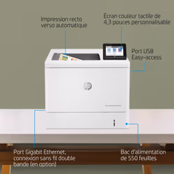 HP Color LaserJet Enterprise M555dn, Imprimer, Impression recto verso - Vue supplémentaire 9