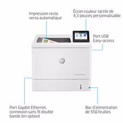 HP Color LaserJet Enterprise M555dn, Imprimer, Impression recto verso - Vue supplémentaire 5
