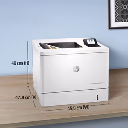 HP Color LaserJet Enterprise Imprimante M554dn, Imprimer, Impression USB en façade; Impression recto-verso - Vue supplémentaire 12