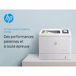 HP Color LaserJet Enterprise Imprimante M554dn, Imprimer, Impression USB en façade; Impression recto-verso - Vue supplémentaire 4