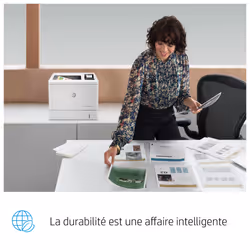 HP Color LaserJet Enterprise Imprimante M554dn, Imprimer, Impression USB en façade; Impression recto-verso - Vue supplémentaire 9
