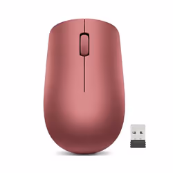Lenovo 530, Ambidextre, Optique, RF sans fil, 1200 DPI, Rouge