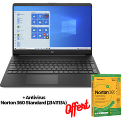 PC Portable HP Pavilion 15s-eq1003nk - AMD 3020e - 4Go - 256Go ssd - Noir (262C4EA)