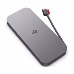 Lenovo GO Lithium Polymère (LiPo) 10000 mAh Recharge sans fil Gris