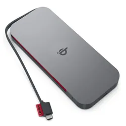Lenovo GO Lithium Polymère (LiPo) 10000 mAh Recharge sans fil Gris