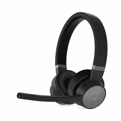 Casque sans Fil Lenovo Go Wireless ANC - Noir - Bureau et Centre d'appels Bluetooth